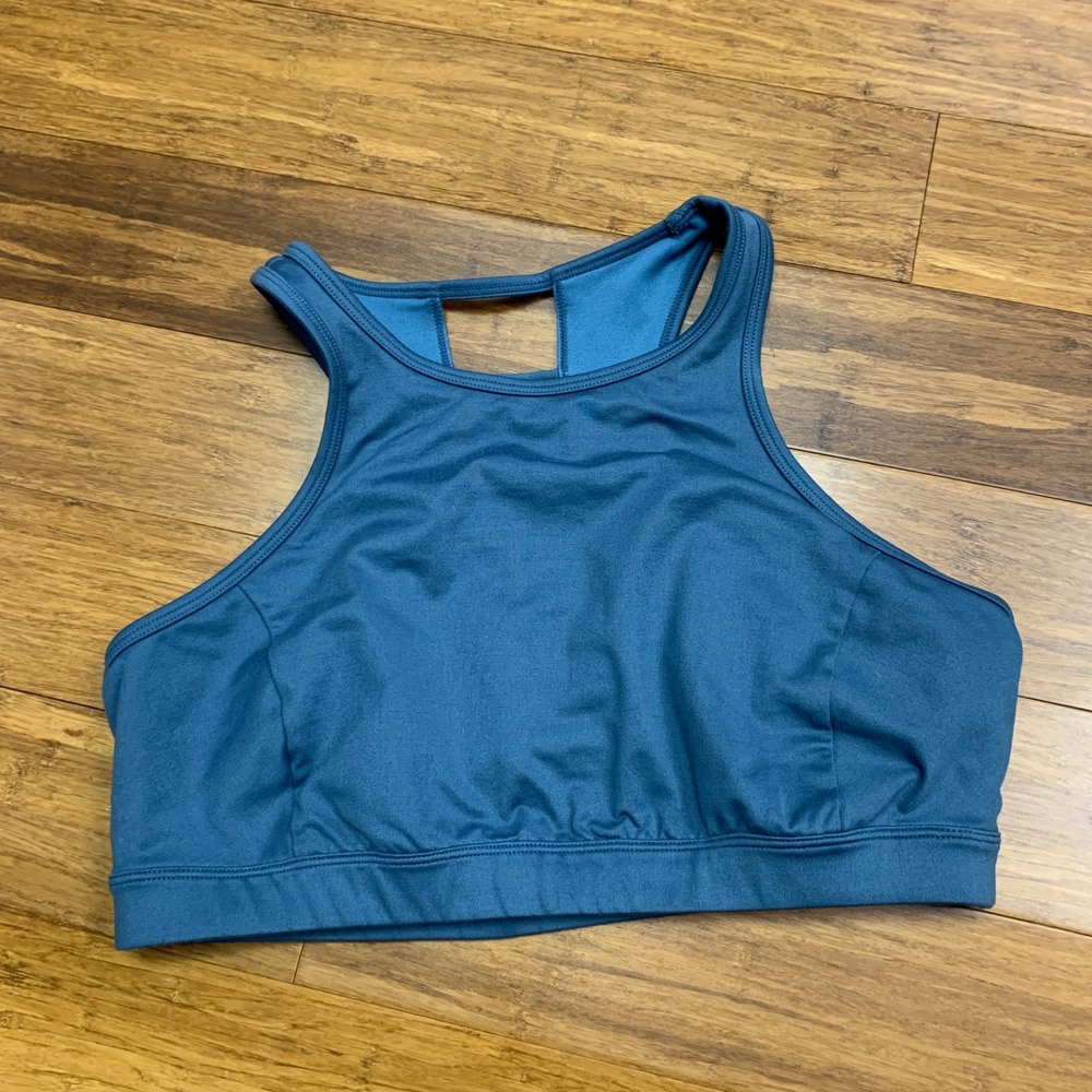 Joy Lab Sports Bra Womens Size XL High Neck Medium Support Strappy Back Athletic
